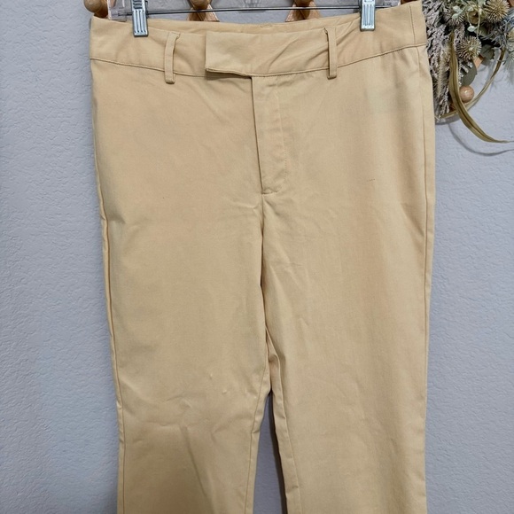 NWOT! Urban Outfitters Butter Yellow Straight Leg High Rise Trouser Pants Sz 10 - Picture 4 of 10